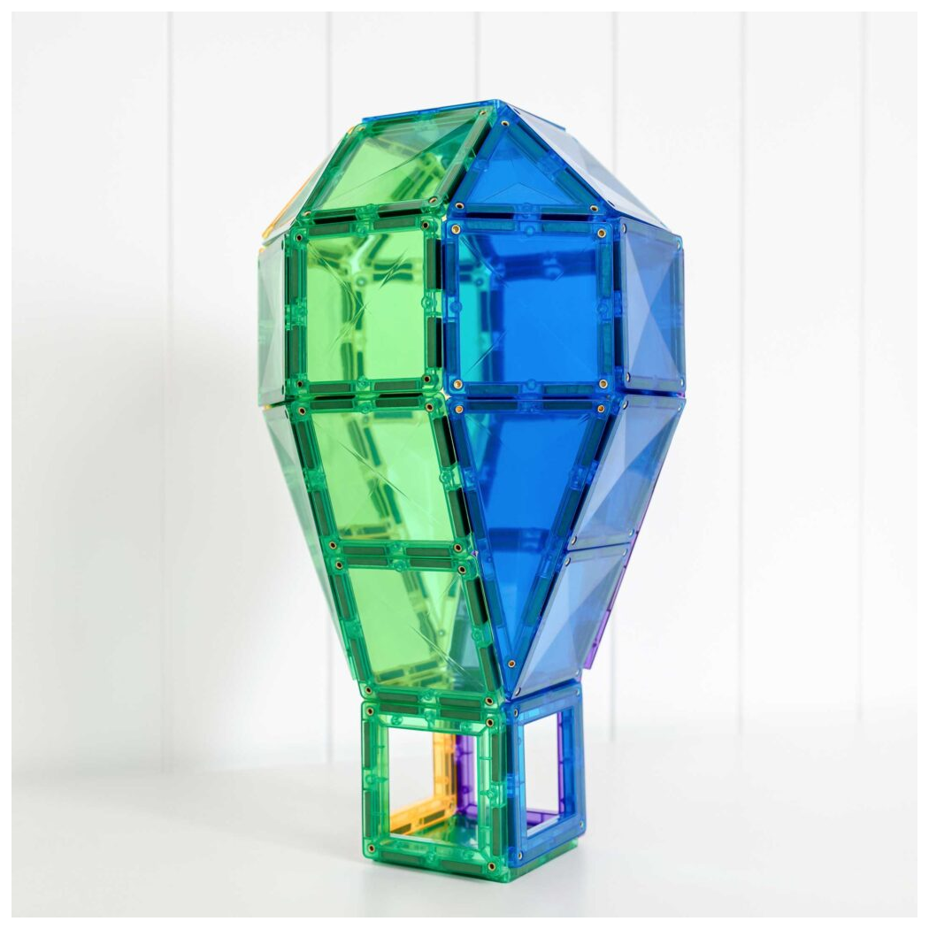 Tęczowy Zestaw Konstrukcyjny - Klocki Magnetyczne - Rainbow Creative Pack - 102 Elementy - Connetix