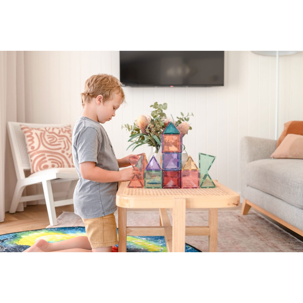 Pastelowy Zestaw Startowy - Klocki Magnetyczne - Pastel Starter Pack - 64 Elementy - Connetix