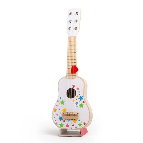 Gitara Drewniana w Gwiazdki - Akustyczna - Zabawka Muzyczna - BigJigs