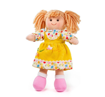 PROMOCJA Daisy - Miękka Laleczka w Żółtej Sukience - Lalka Szmacianka - BigJigs