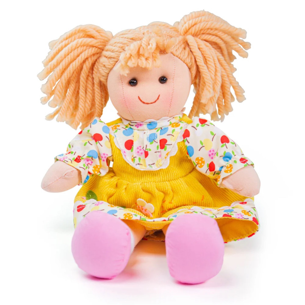 PROMOCJA Daisy - Miękka Laleczka w Żółtej Sukience - Lalka Szmacianka - BigJigs