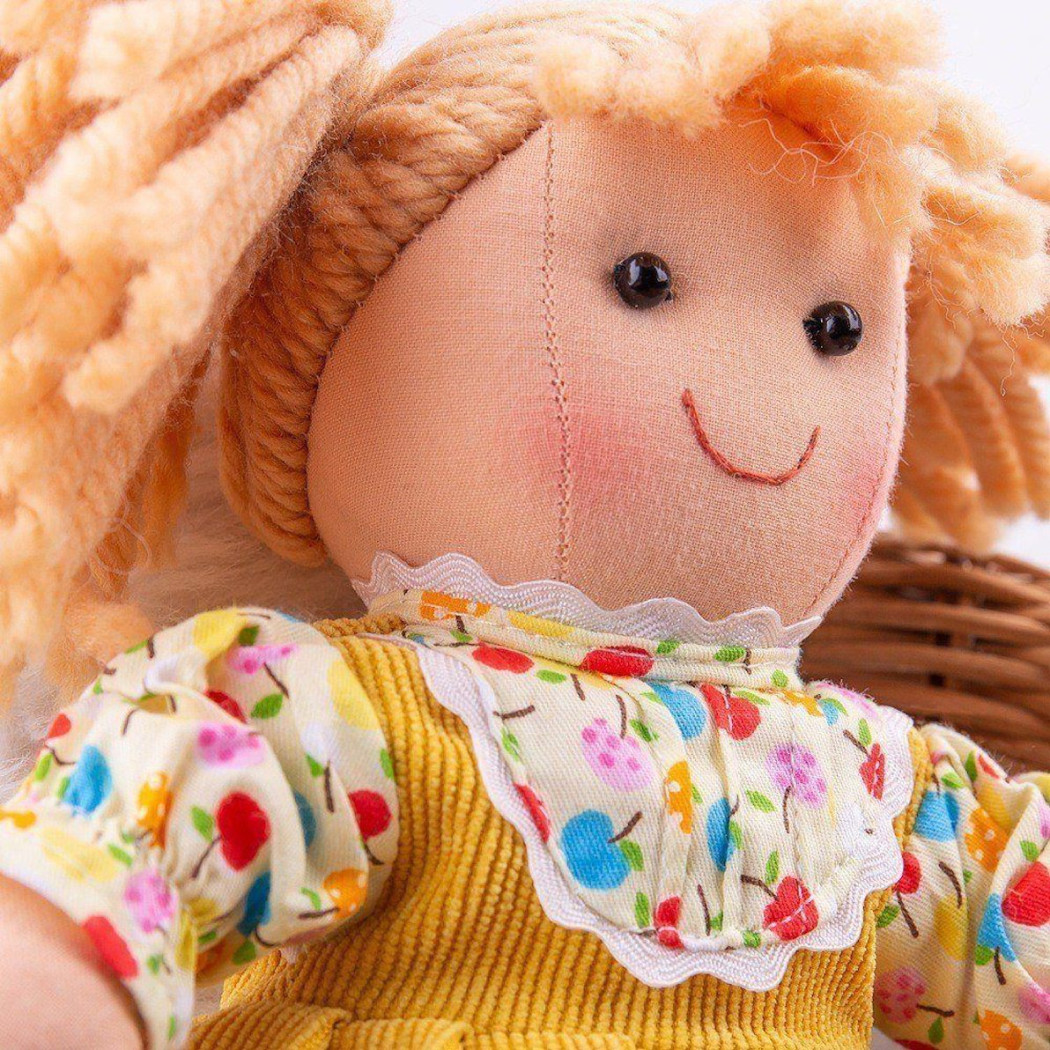 PROMOCJA Daisy - Miękka Laleczka w Żółtej Sukience - Lalka Szmacianka - BigJigs