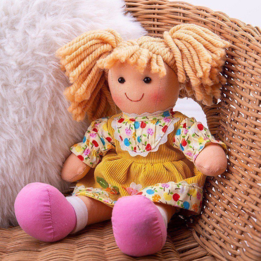 PROMOCJA Daisy - Miękka Laleczka w Żółtej Sukience - Lalka Szmacianka - BigJigs