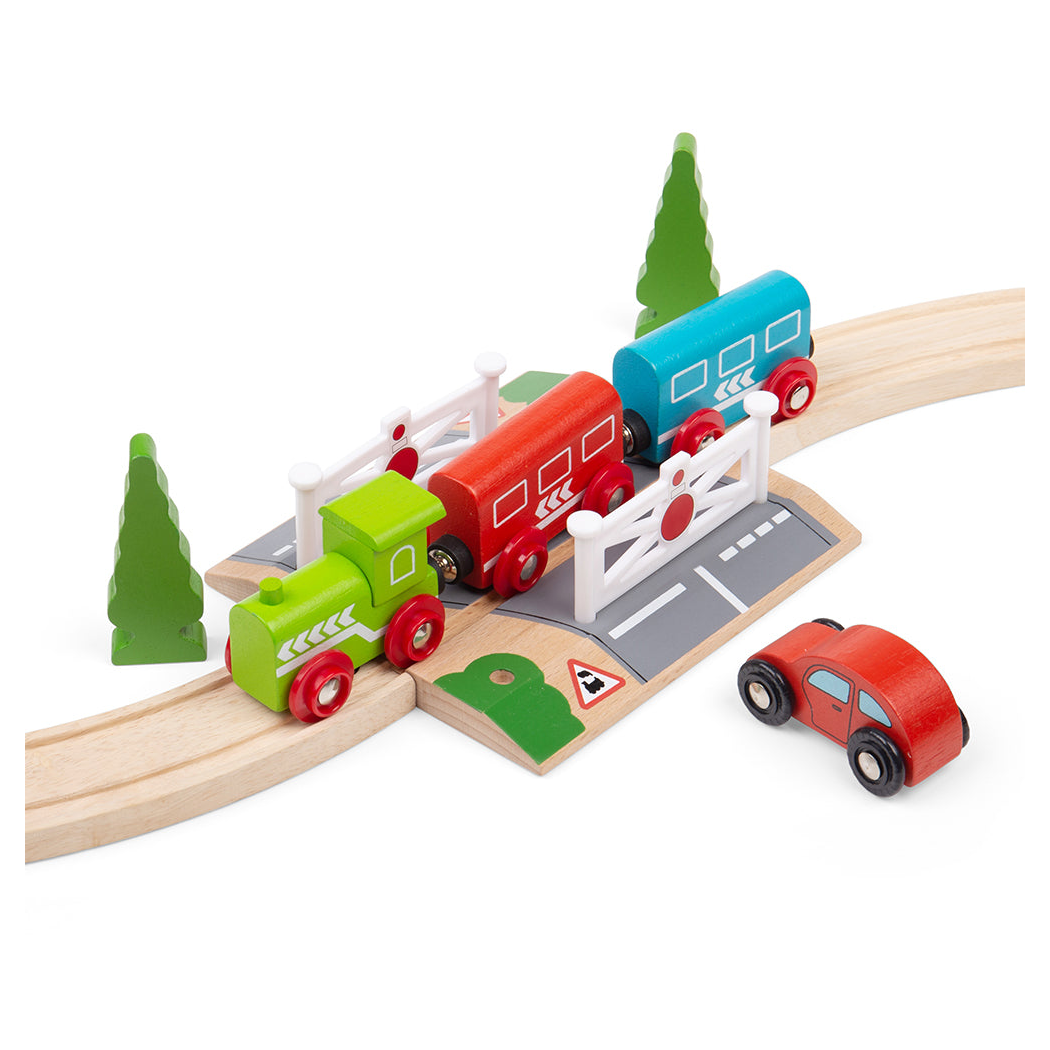 Przejazd Kolejowy ze Szlabanami - seria Drewniana Kolejka - BigJigs