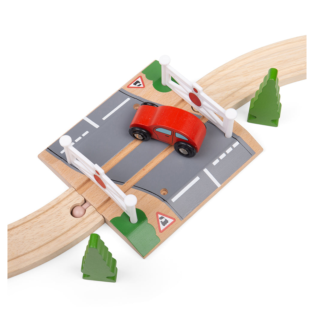 Przejazd Kolejowy ze Szlabanami - seria Drewniana Kolejka - BigJigs