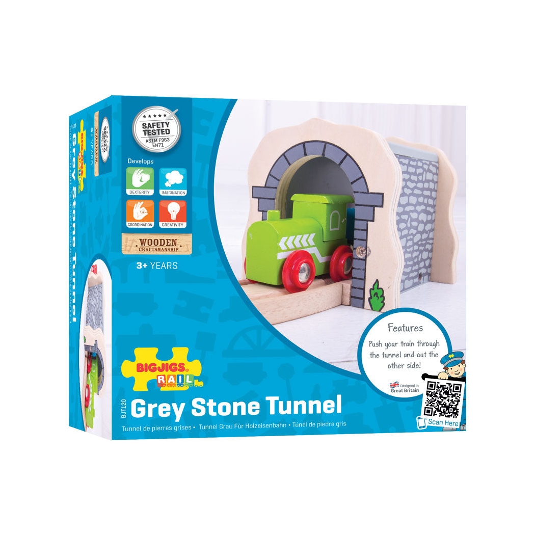 Kamienny Tunel z Torem - seria Drewniana Kolejka - BigJigs