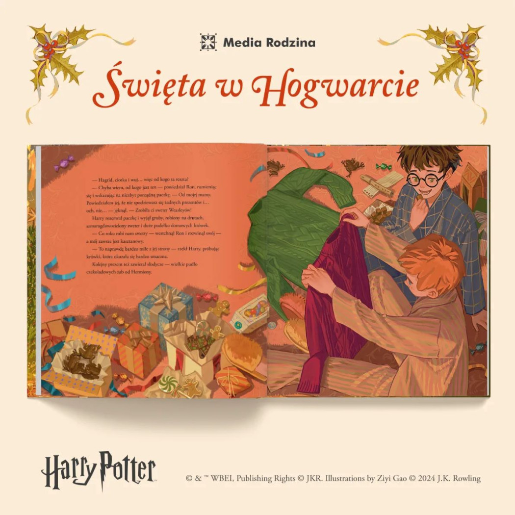 Święta w Hogwarcie - Harry Potter i Kamień Filozoficzny - Wydanie Ilustrowane - Joanne K. Rowling - MEDIA RODZINA