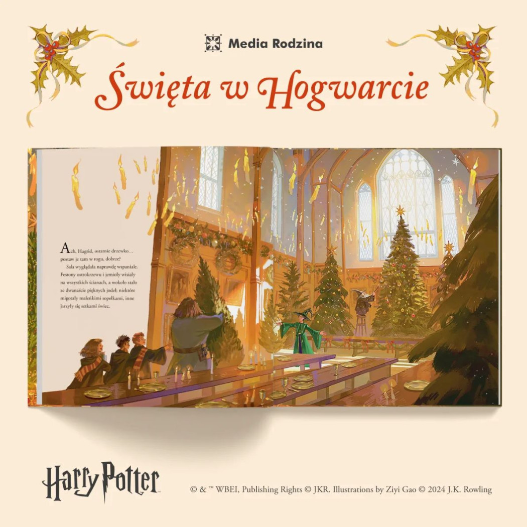 Święta w Hogwarcie - Harry Potter i Kamień Filozoficzny - Wydanie Ilustrowane - Joanne K. Rowling - MEDIA RODZINA