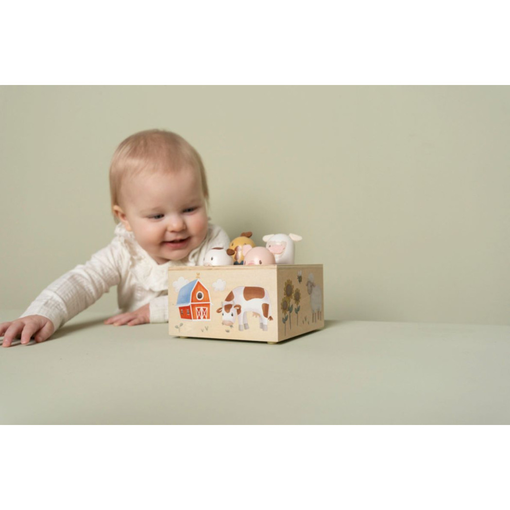 Little Farm - Drewniana Zabawka Pop-Up - Little Dutch