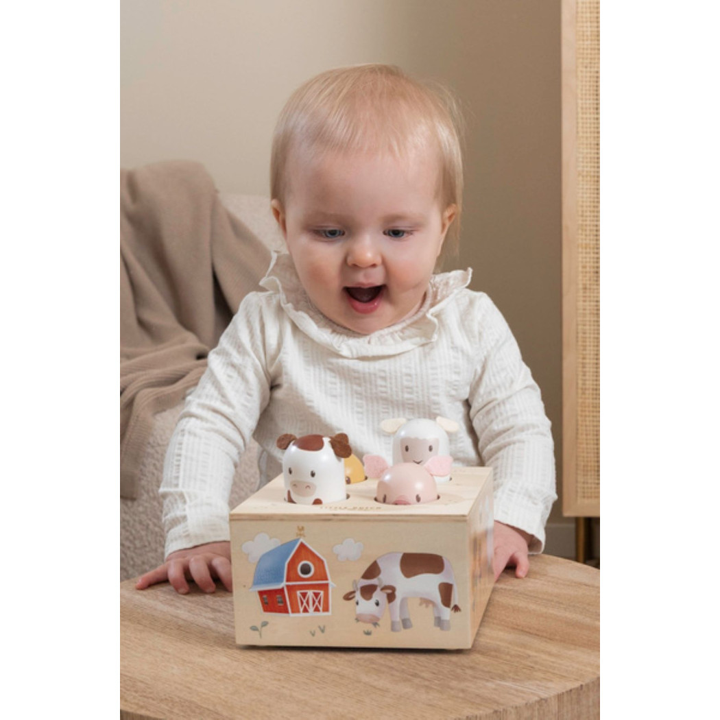 Little Farm - Drewniana Zabawka Pop-Up - Little Dutch