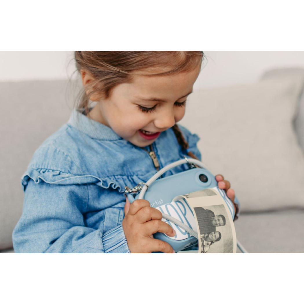 Artist Denim - Aparat Fotograficzny dla Dzieci z Natychmiastowym Wydrukiem - Hoppstar - Niebieski