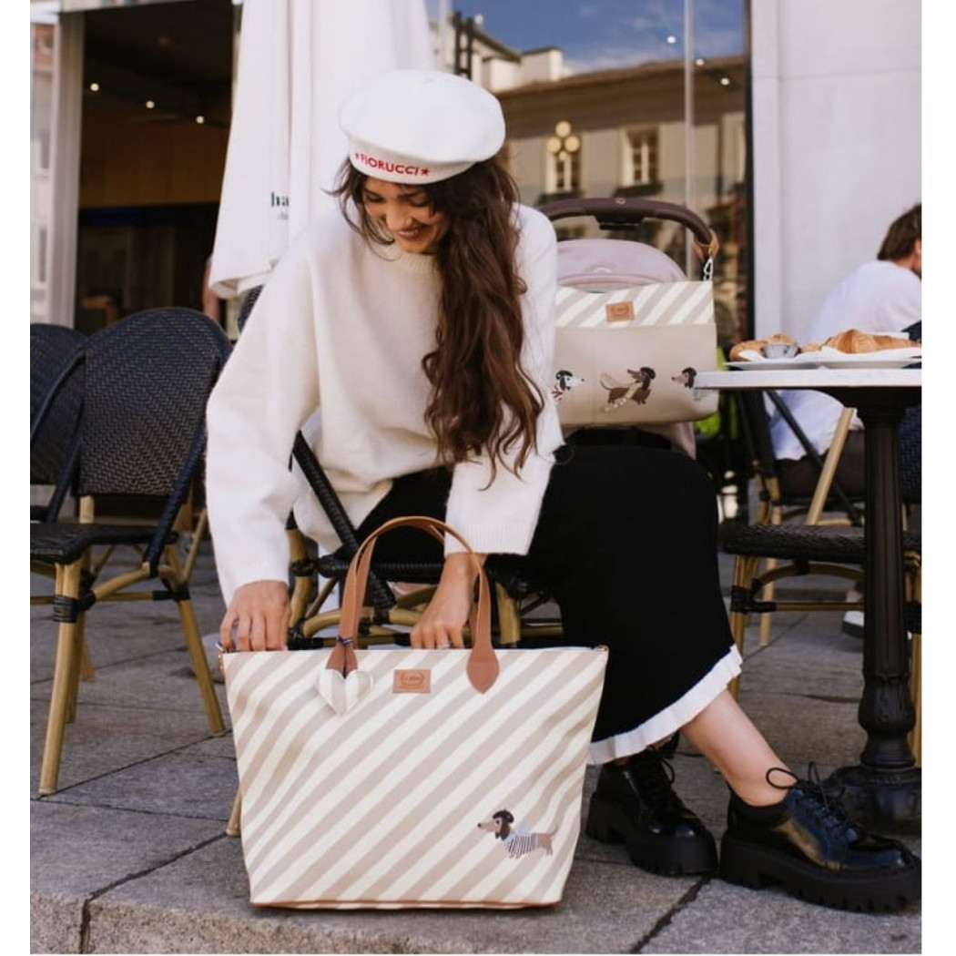 Torba Dla Mamy Large Zip - Pierre The Dog - Premium - La Millou Feeria