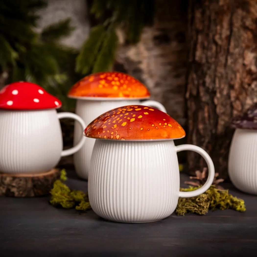 Kubek Grzybek z Rudą Pokrywką 450 ml - Pod Kapeluszem - Altom Design