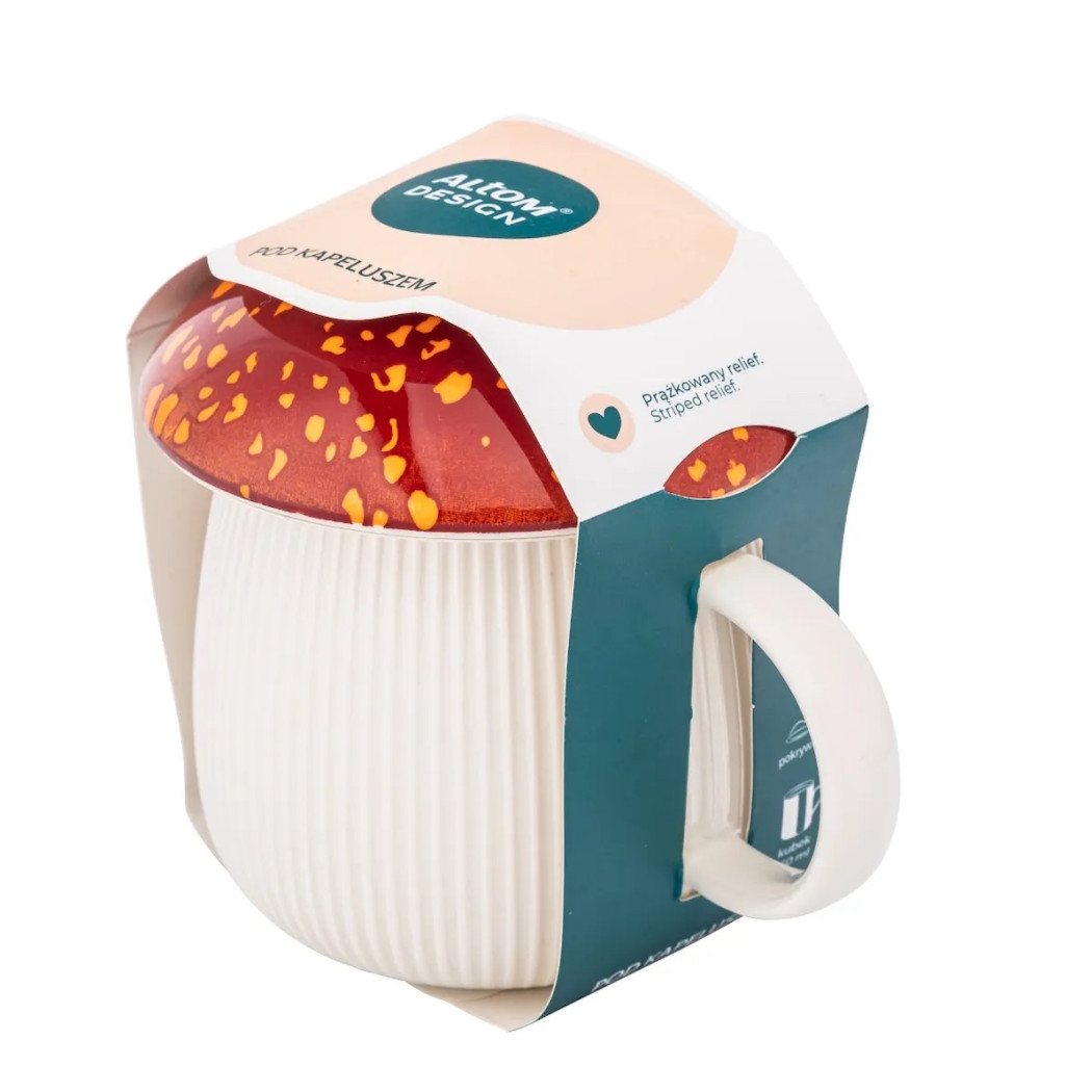 Kubek Grzybek z Rudą Pokrywką 450 ml - Pod Kapeluszem - Altom Design