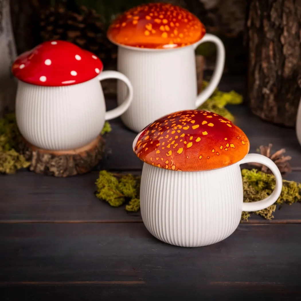 Kubek Grzybek z Rudą Pokrywką 450 ml - Pod Kapeluszem - Altom Design