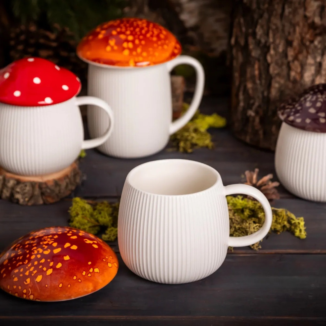 Kubek Grzybek z Rudą Pokrywką 450 ml - Pod Kapeluszem - Altom Design