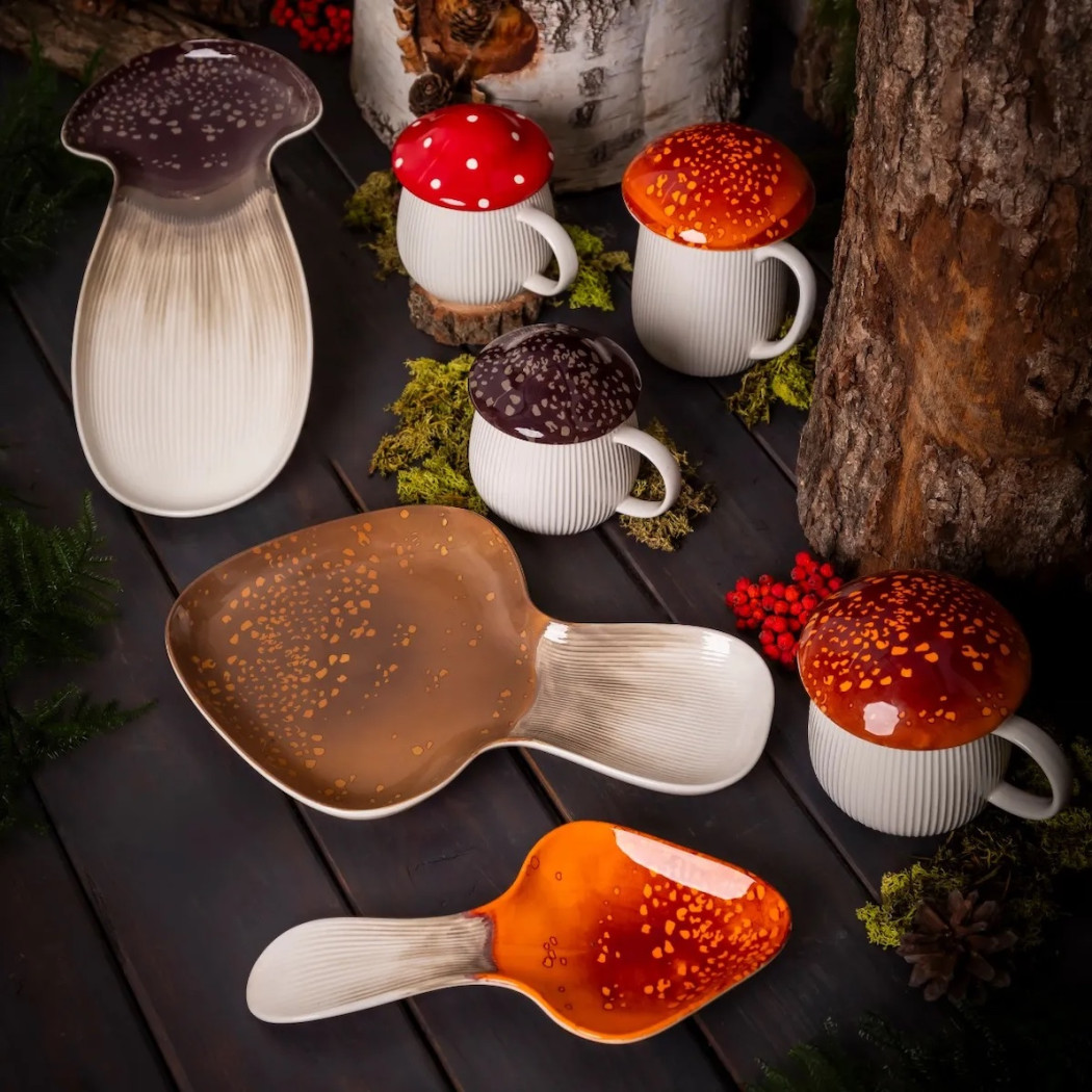 Kubek Grzybek z Rudą Pokrywką 450 ml - Pod Kapeluszem - Altom Design