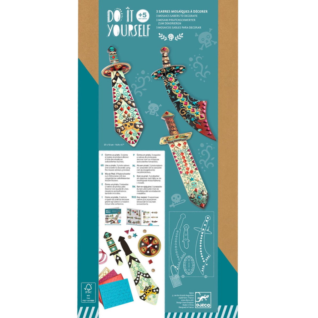Pirackie Szable  - Mozaiki - Zrób To Sam - Djeco