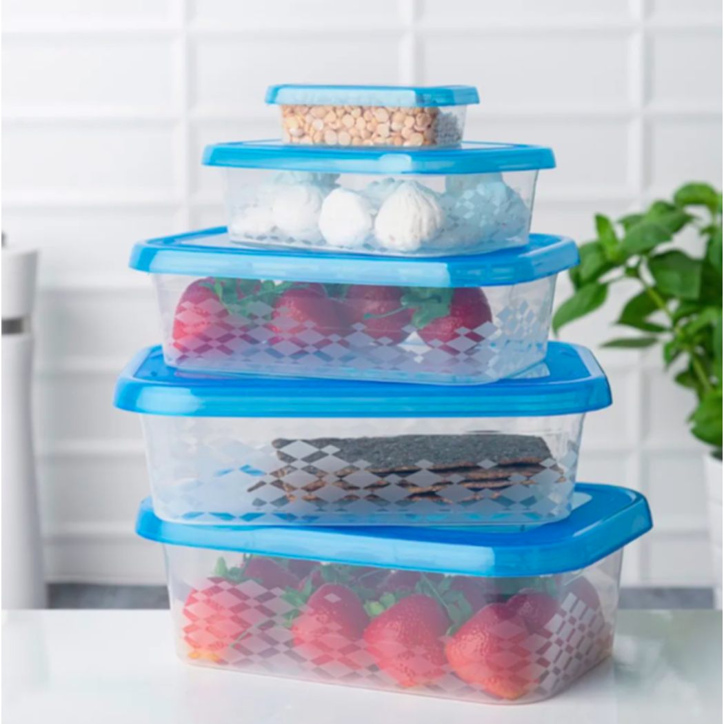 Prostokątny Pojemnik do Żywności - Blue Box 1 l - Altom Design