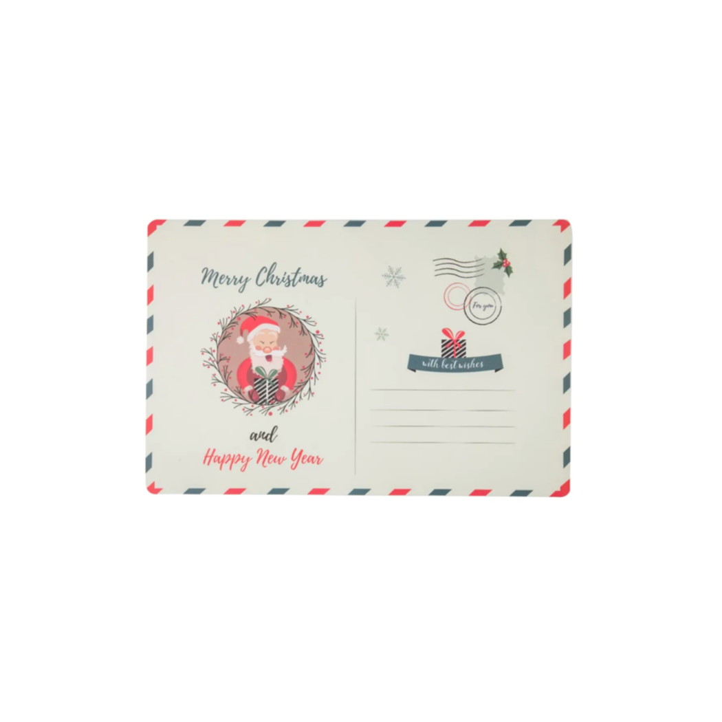 Mata/Podkładka na Stół - Świąteczna Pocztówka z Mikołajem 28X43 CM - Altom Design