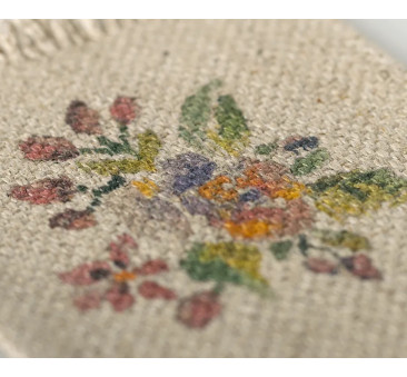Dywanik w Kwiaty 9x6,5 cm - Rug Flowers Small - Akcesoria Dla Lalek - Maileg