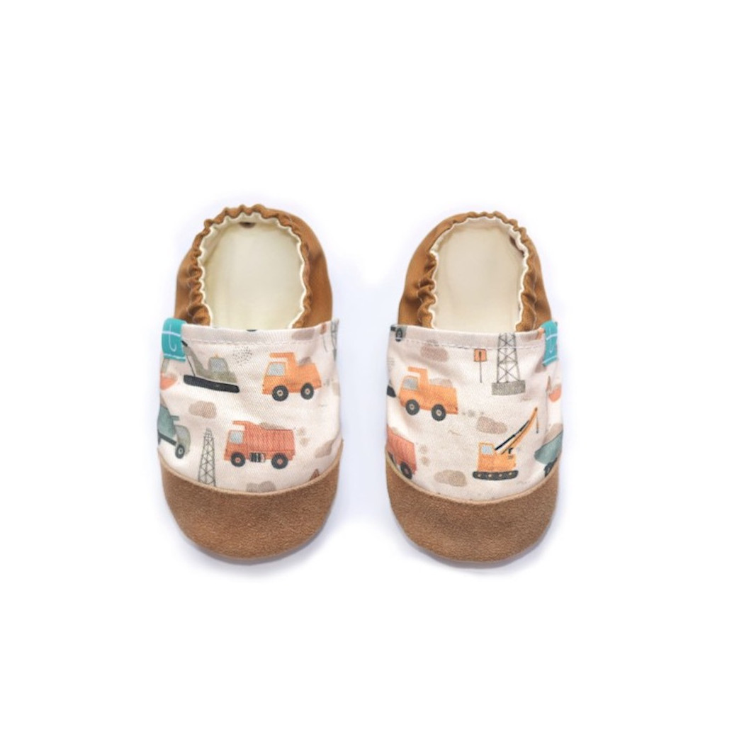 City Builders - rozmiar 3-4 lata 26 16,2 cm - Papcie Titot - SKÓRZANA PODESZWA