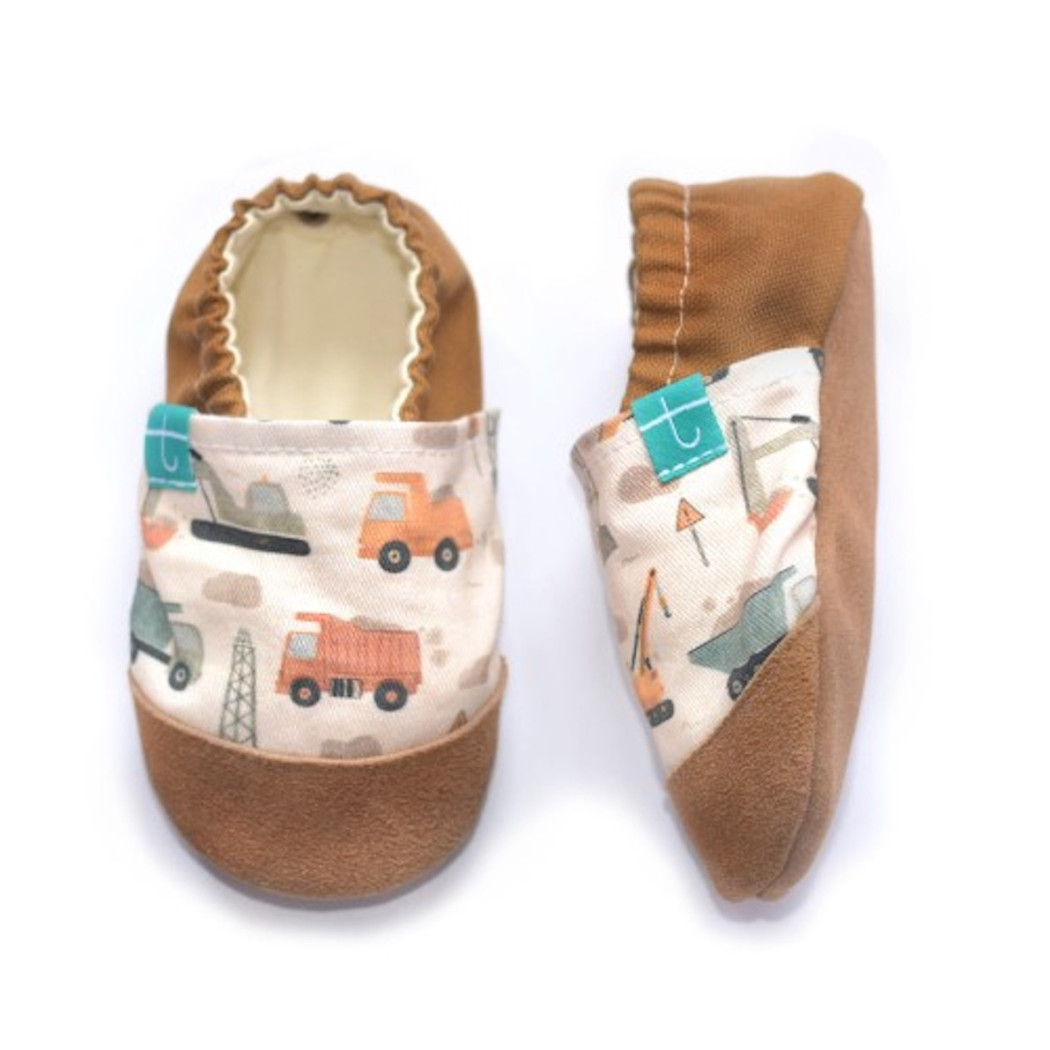 City Builders - rozmiar 3-4 lata 26 16,2 cm - Papcie Titot - SKÓRZANA PODESZWA