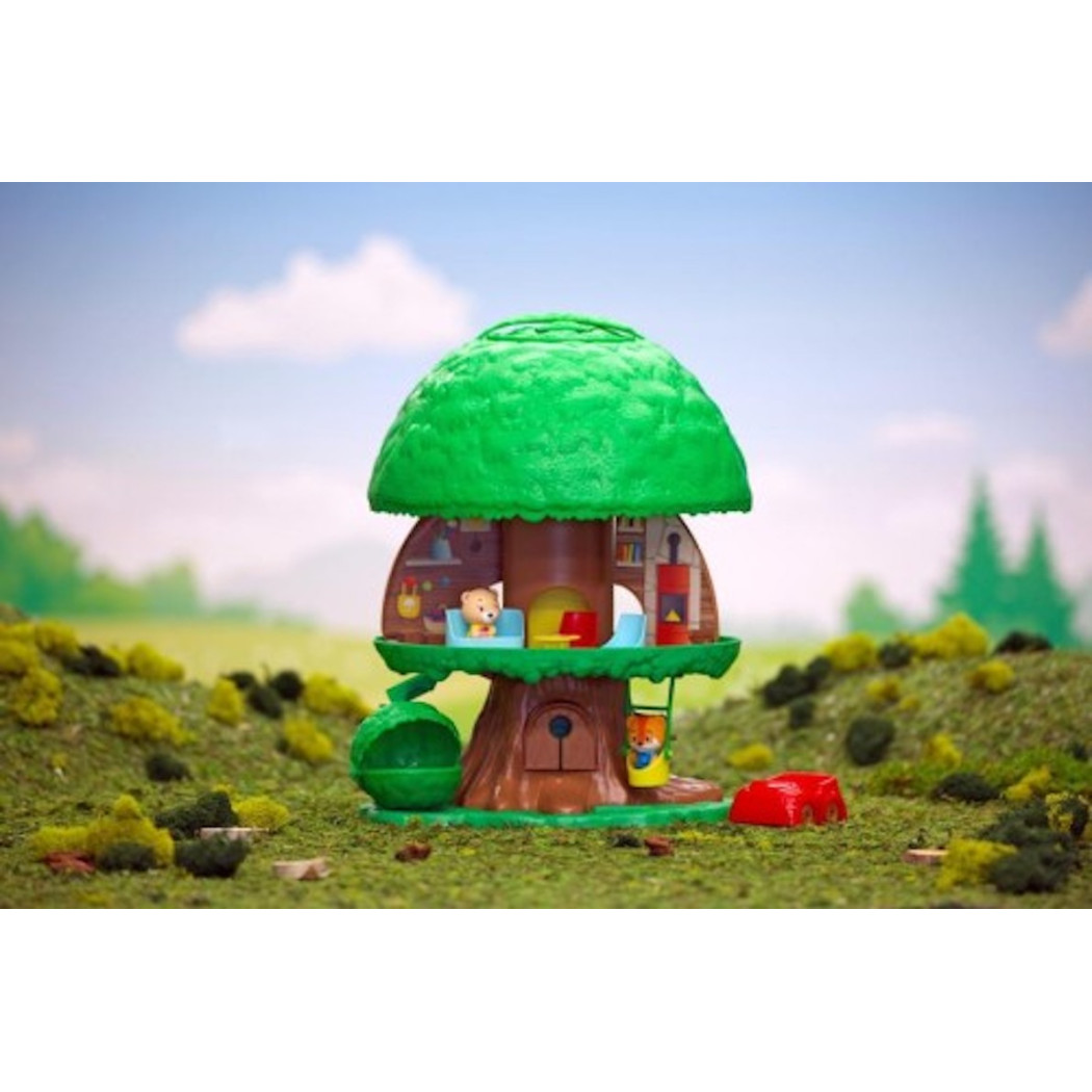 Magiczne Drzewo - Przenośny Domek Leśnych Zwierzątek z Figurkami - Klorofil