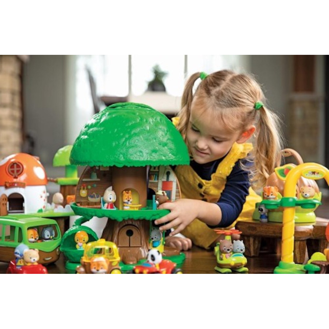 Magiczne Drzewo - Przenośny Domek Leśnych Zwierzątek z Figurkami - Klorofil