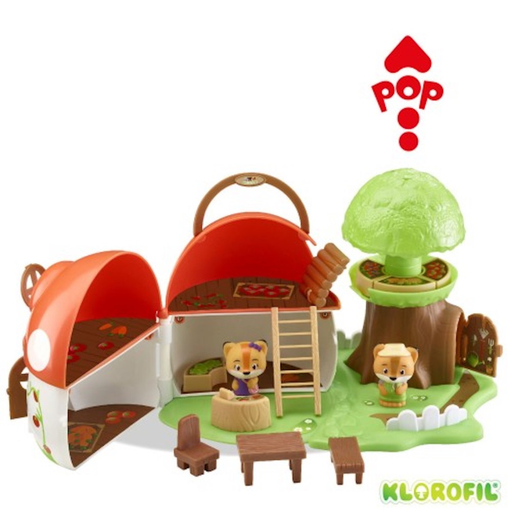 Muchomorek - Leśny Sklepik - Przenośny Domek z Figurką - Klorofil