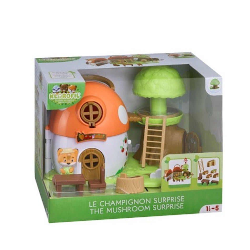 Muchomorek - Leśny Sklepik - Przenośny Domek z Figurką - Klorofil