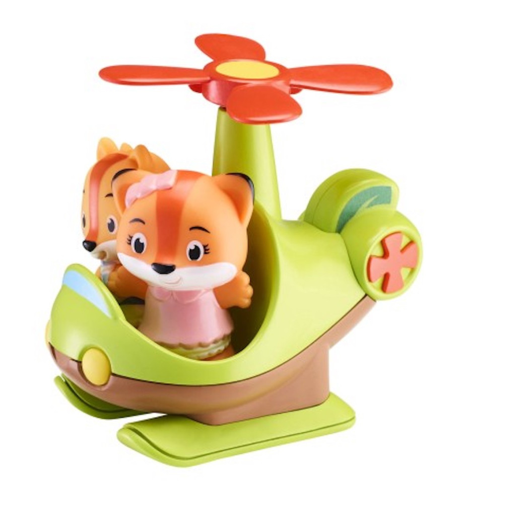 Helikopter - Pojazd z Ruchomym Śmigłem oraz Figurką - Klorofil