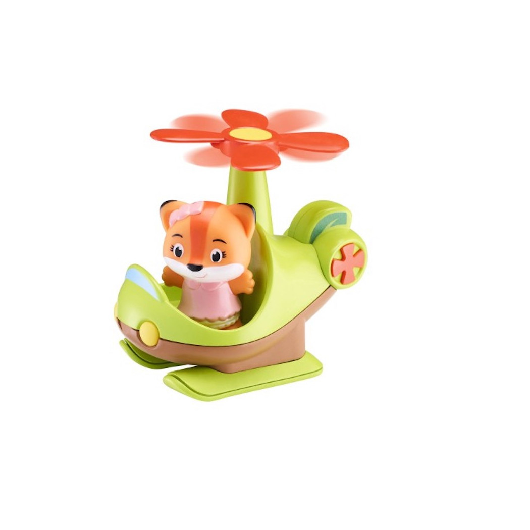 Helikopter - Pojazd z Ruchomym Śmigłem oraz Figurką - Klorofil