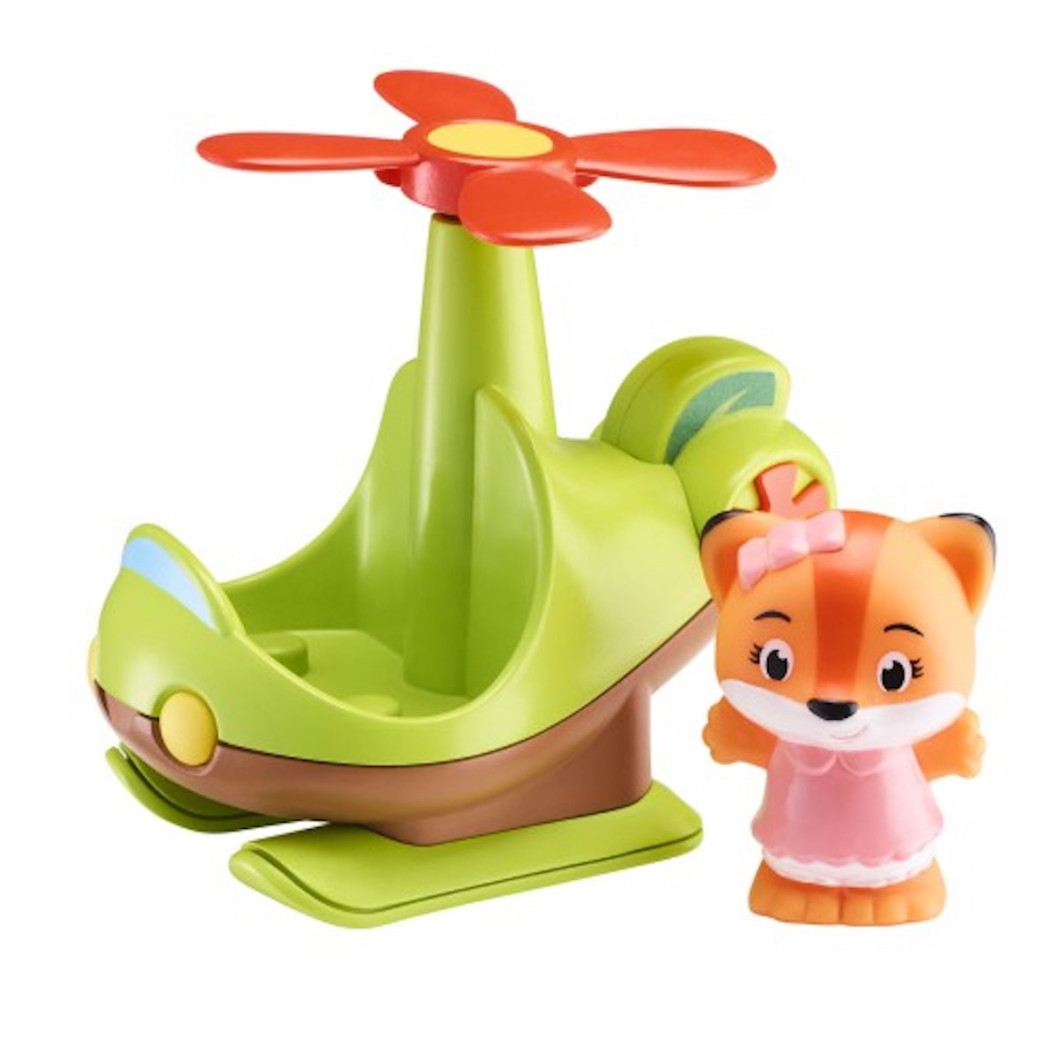 Helikopter - Pojazd z Ruchomym Śmigłem oraz Figurką - Klorofil