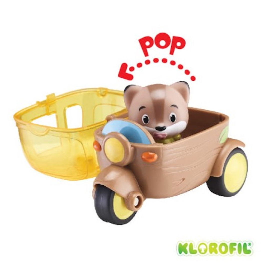 Motocykl z Wózkiem Bocznym - Pojazd z Figurką - Klorofil