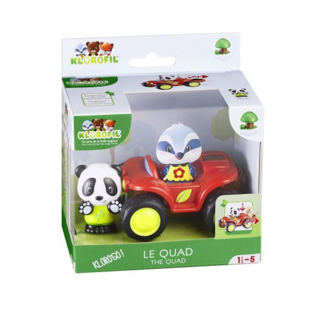 Quad - Autko z Otwieranym Bagażnikiem oraz Figurką - Klorofil