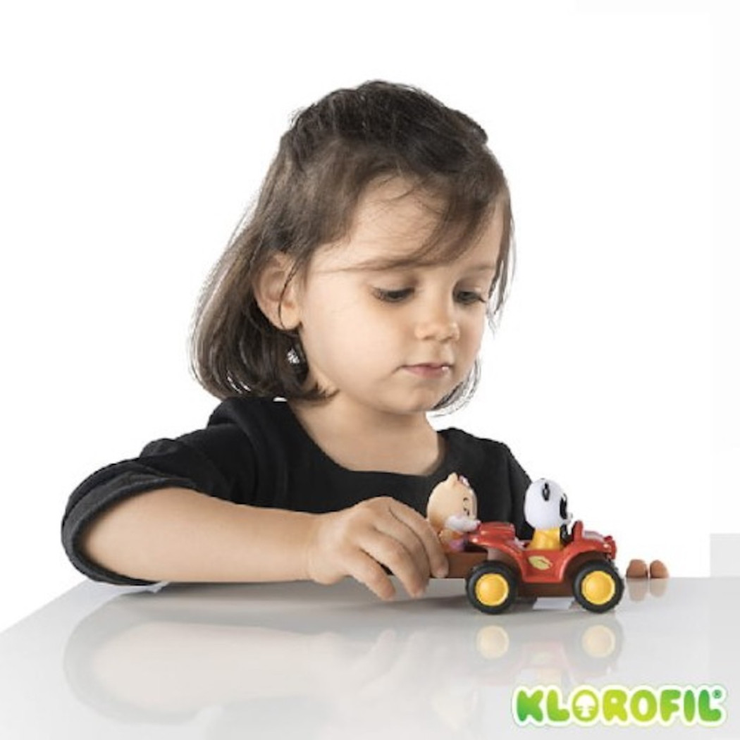 Quad - Autko z Otwieranym Bagażnikiem oraz Figurką - Klorofil