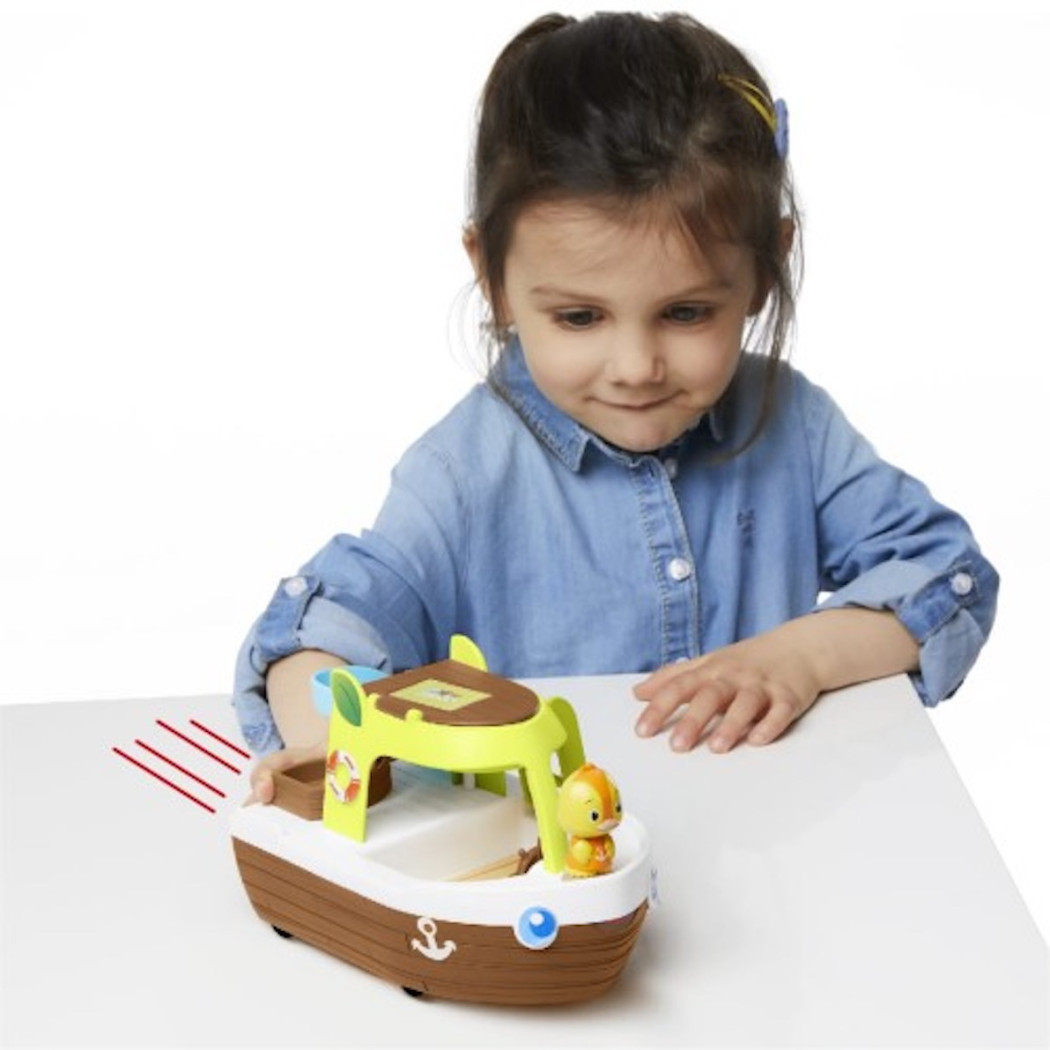 Statek Wycieczkowy - Łódź na Kółkach ze Zjeżdżalnią oraz Figurką - Klorofil