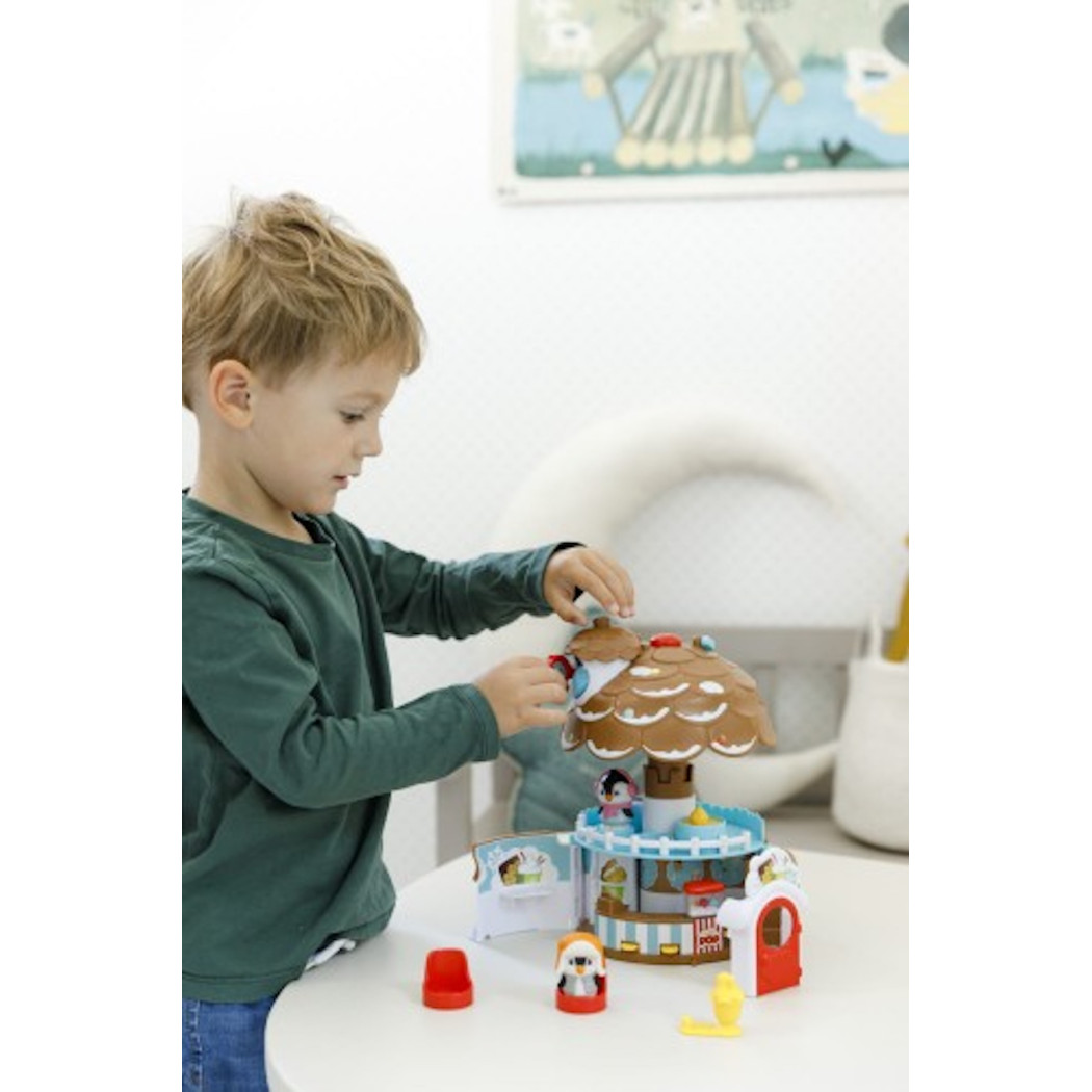 Lodziarnia Szyszka - Przenośny Domek Cukiernia z Wyposażeniem i Figurką - Klorofil