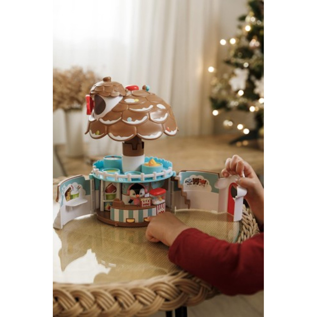 Lodziarnia Szyszka - Przenośny Domek Cukiernia z Wyposażeniem i Figurką - Klorofil