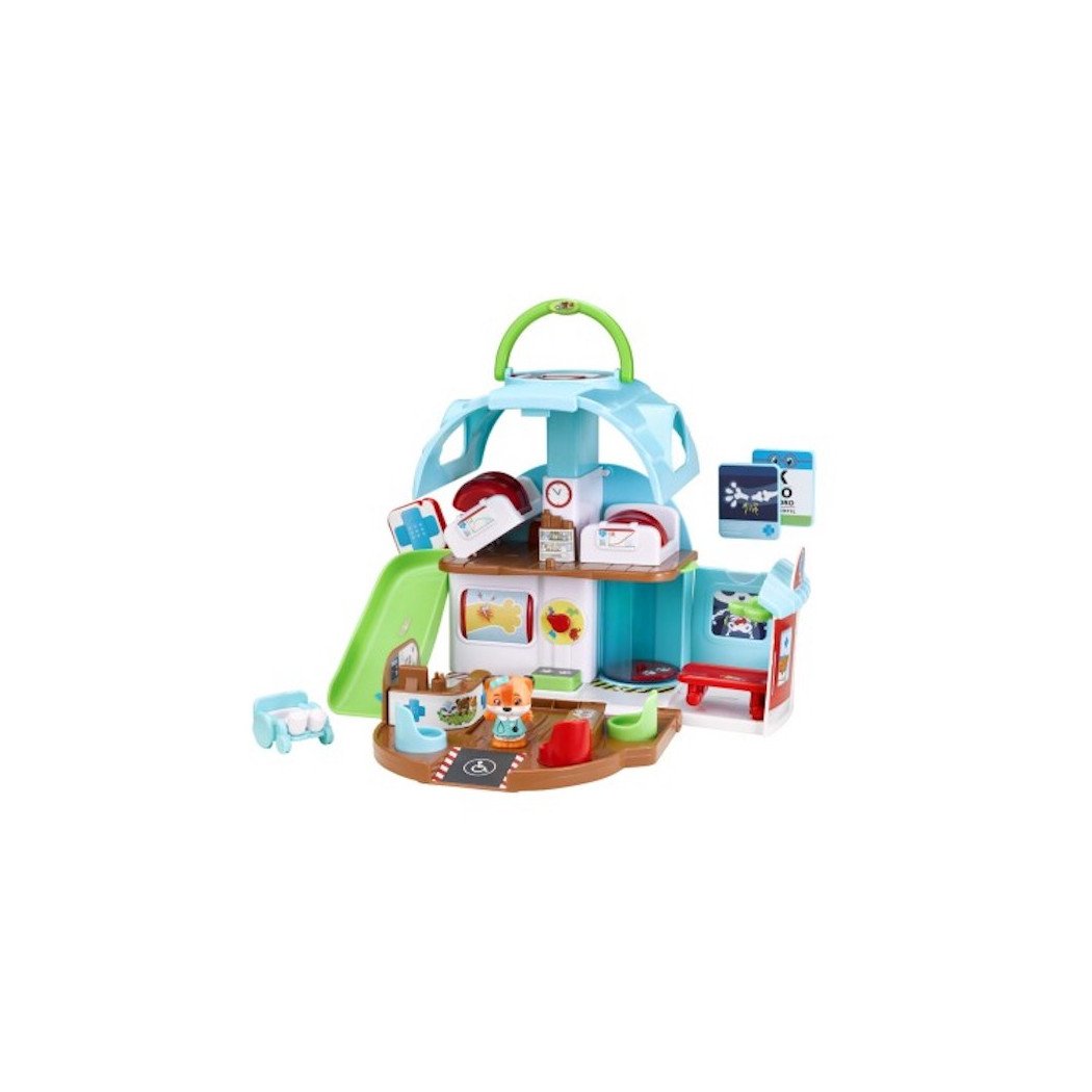 Leśny Szpital - Przenośny Domek z Wyposażeniem i Figurką Lekarza - Klorofil