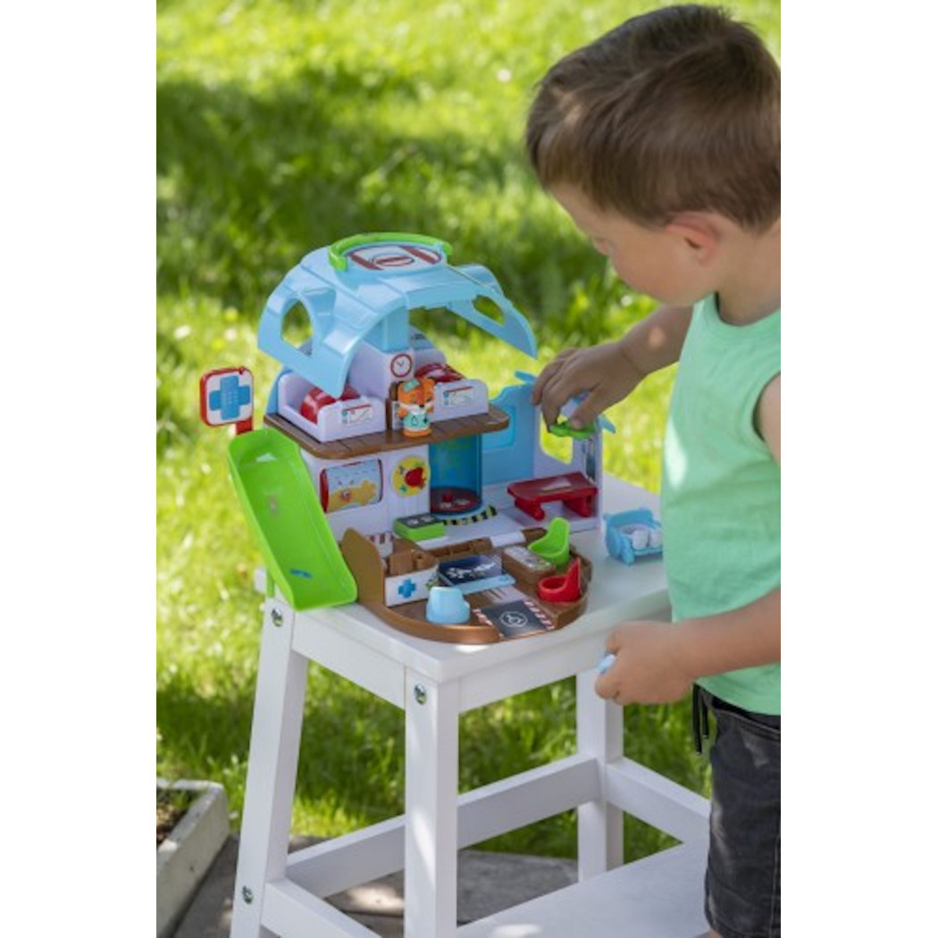 Leśny Szpital - Przenośny Domek z Wyposażeniem i Figurką Lekarza - Klorofil