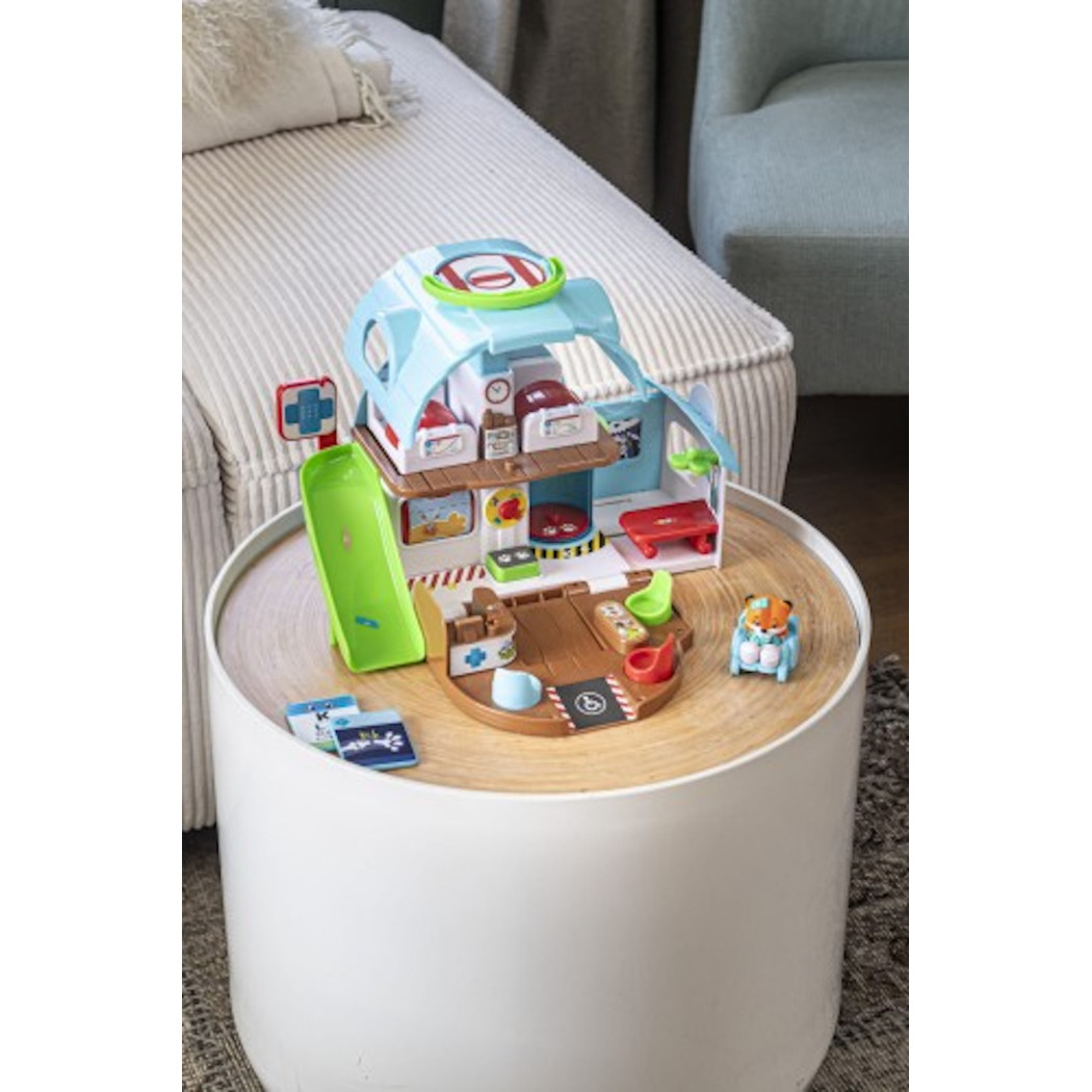 Leśny Szpital - Przenośny Domek z Wyposażeniem i Figurką Lekarza - Klorofil