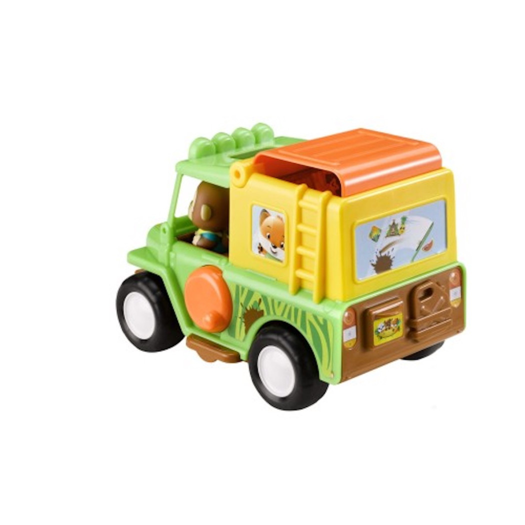 Jeep - Samochód Terenowy z Wyciągarką - Kamper z Figurką - Klorofil