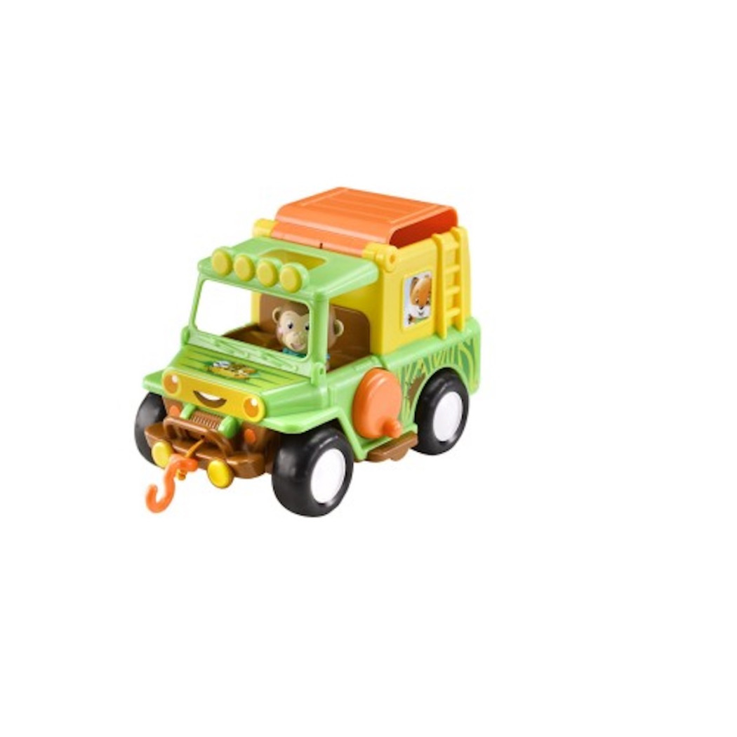 Jeep - Samochód Terenowy z Wyciągarką - Kamper z Figurką - Klorofil