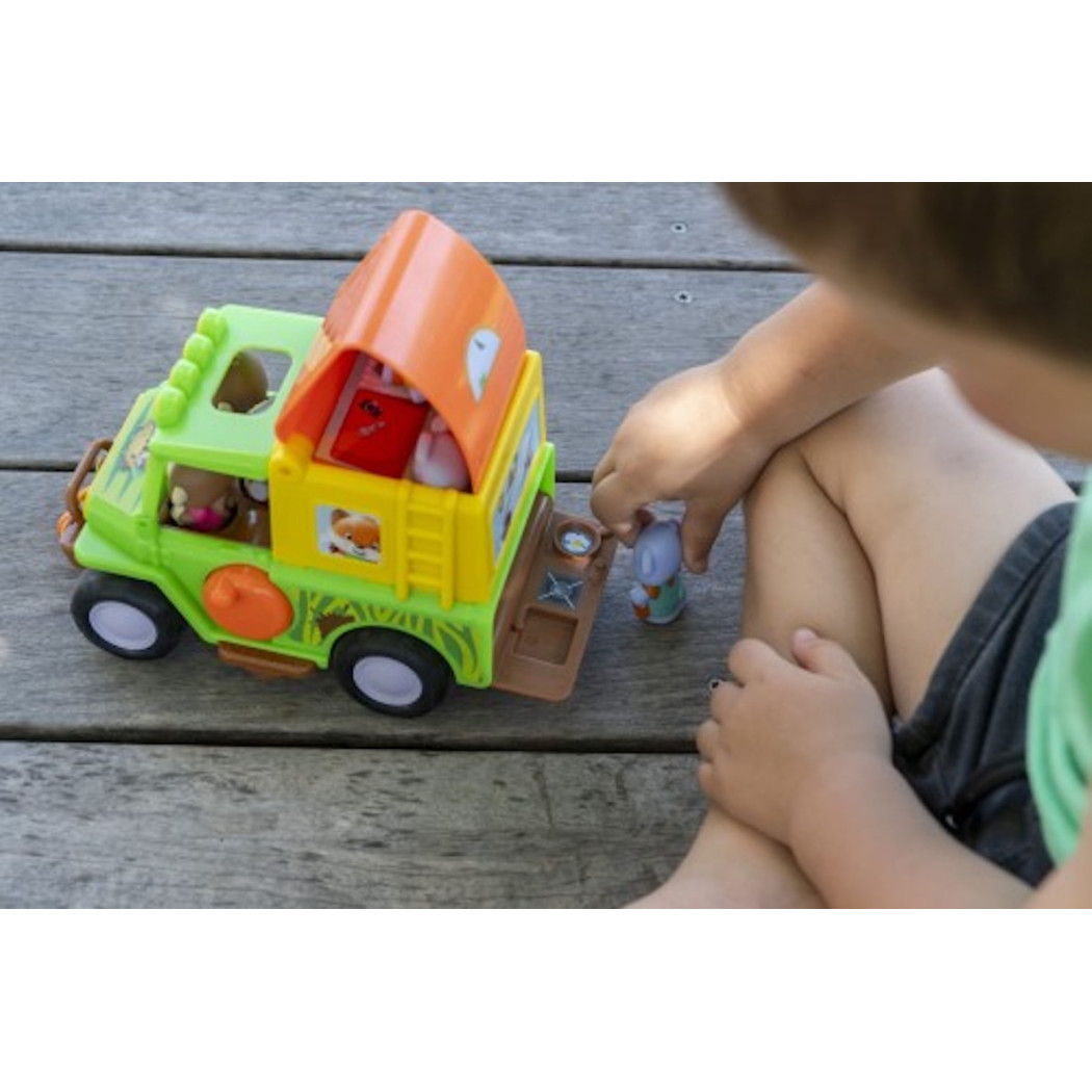 Jeep - Samochód Terenowy z Wyciągarką - Kamper z Figurką - Klorofil