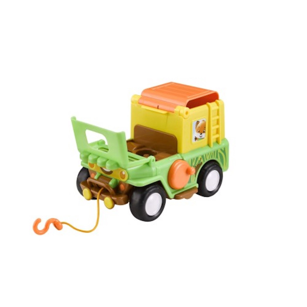 Jeep - Samochód Terenowy z Wyciągarką - Kamper z Figurką - Klorofil