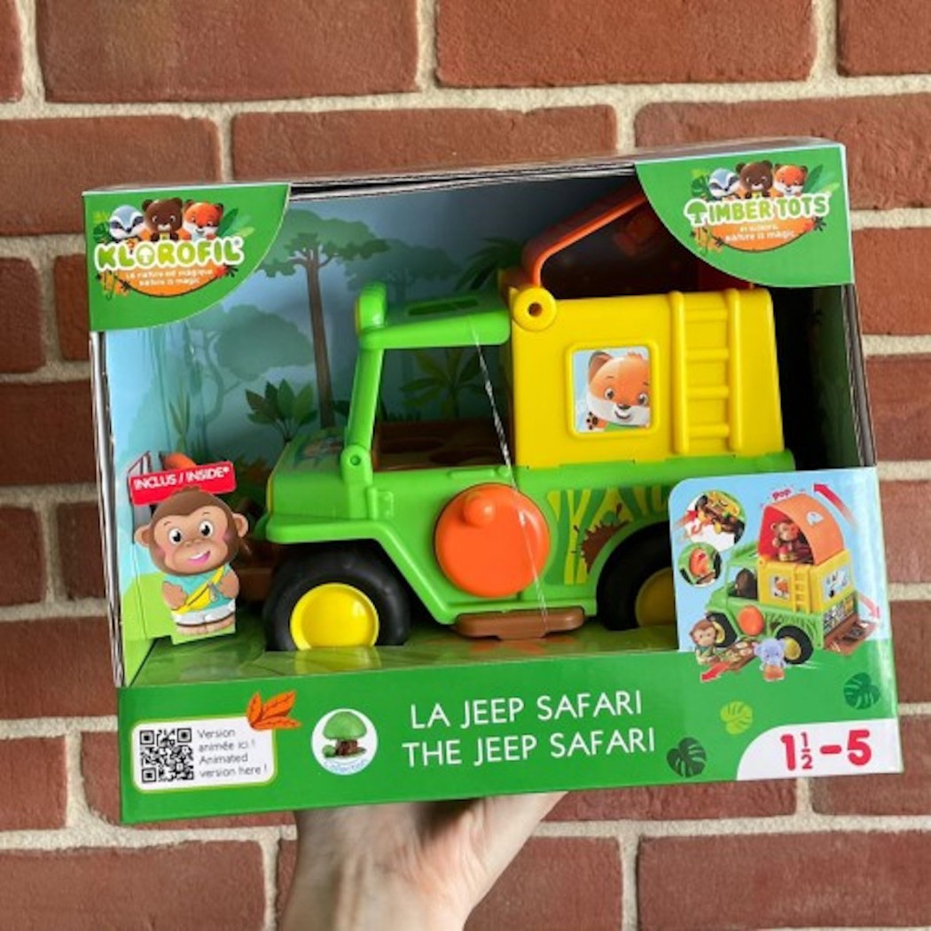 Jeep - Samochód Terenowy z Wyciągarką - Kamper z Figurką - Klorofil