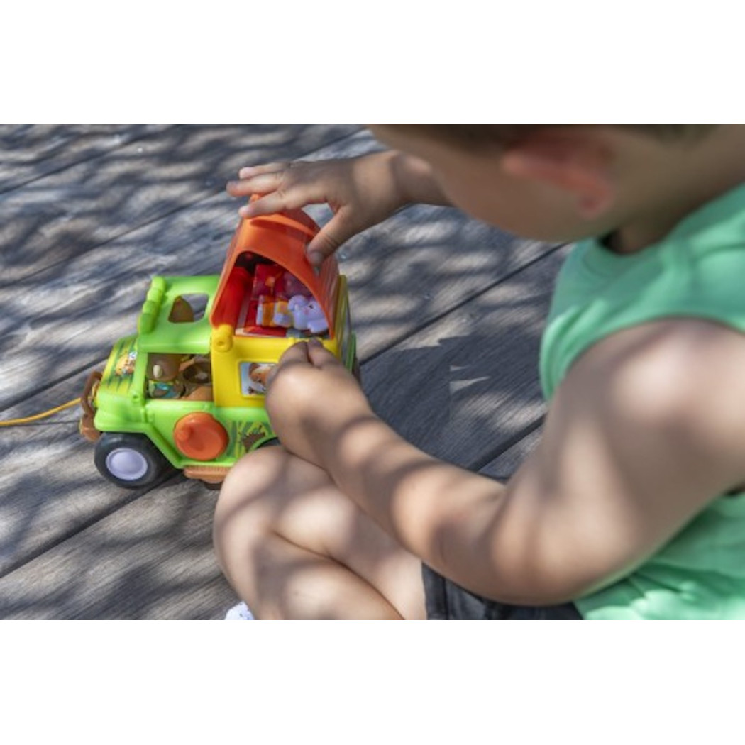 Jeep - Samochód Terenowy z Wyciągarką - Kamper z Figurką - Klorofil