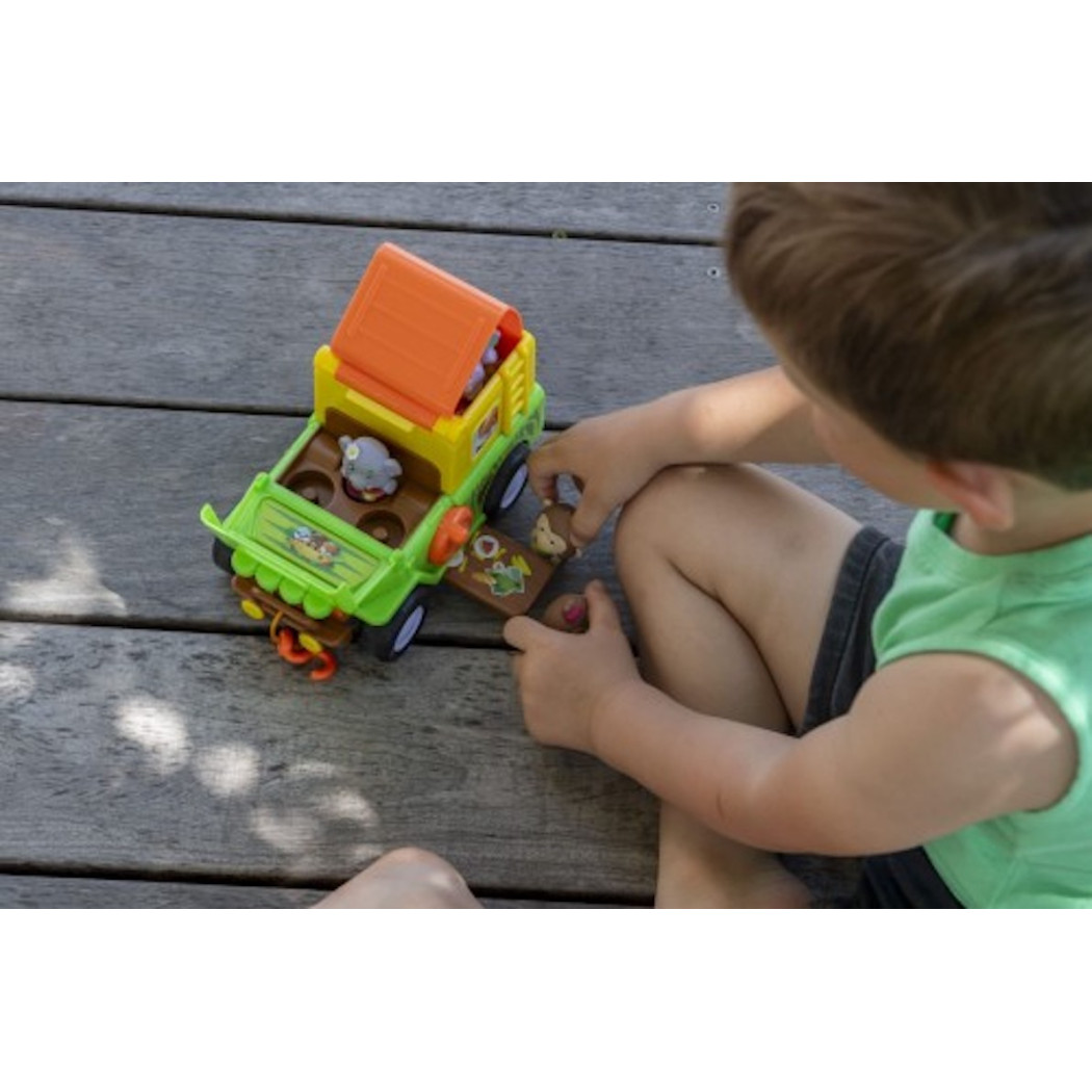 Jeep - Samochód Terenowy z Wyciągarką - Kamper z Figurką - Klorofil